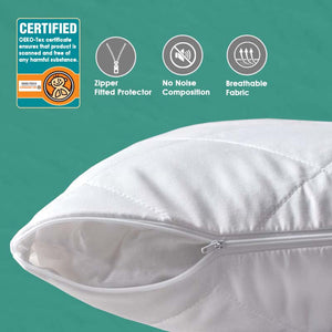 pillow dust mite protector with zip