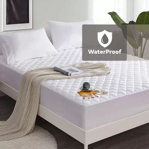 Waterproof, Noiseless Single Mattress Protector Soft Microfiber - Fitted Mattress Cover - Waterproof Mattress Protector Single Bed - Machine Washable - Single (90x190) cm